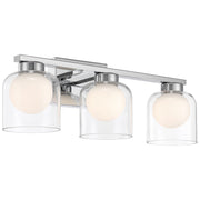 Chloe 3-Light LED Bath Vanity Light in Chrome