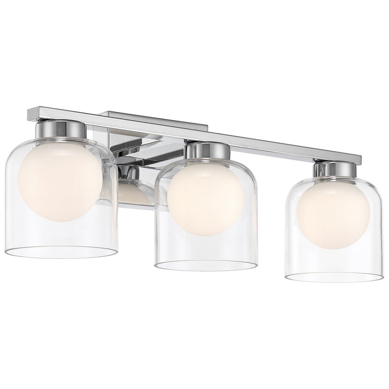Chloe 3-Light LED Bath Vanity Light in Chrome