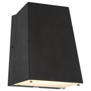 Edge Emergency Backup LED Outdoor Wall Sconce in Black