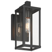 Augusta Small Outdoor Wall Lantern in Black