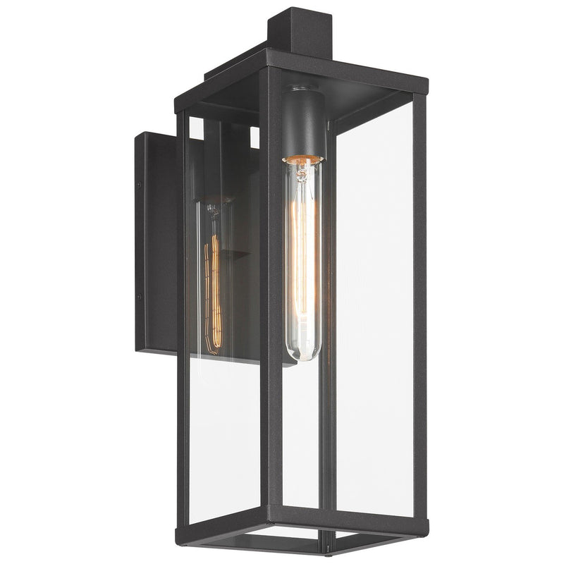 Augusta Medium Outdoor Wall Lantern in Black