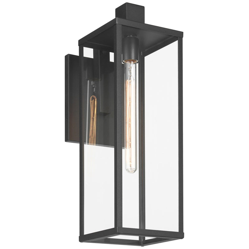 Augusta Large Outdoor Wall Lantern in Black