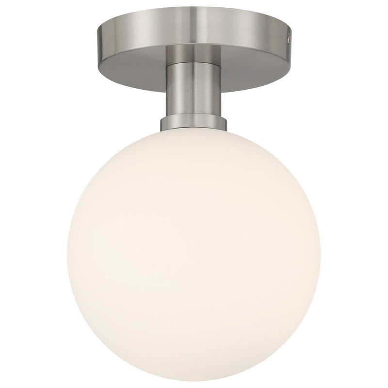 Michelle LED Semi-Flush Mount in Brushed Steel