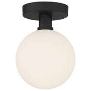 Michelle LED Semi-Flush Mount in Matte Black