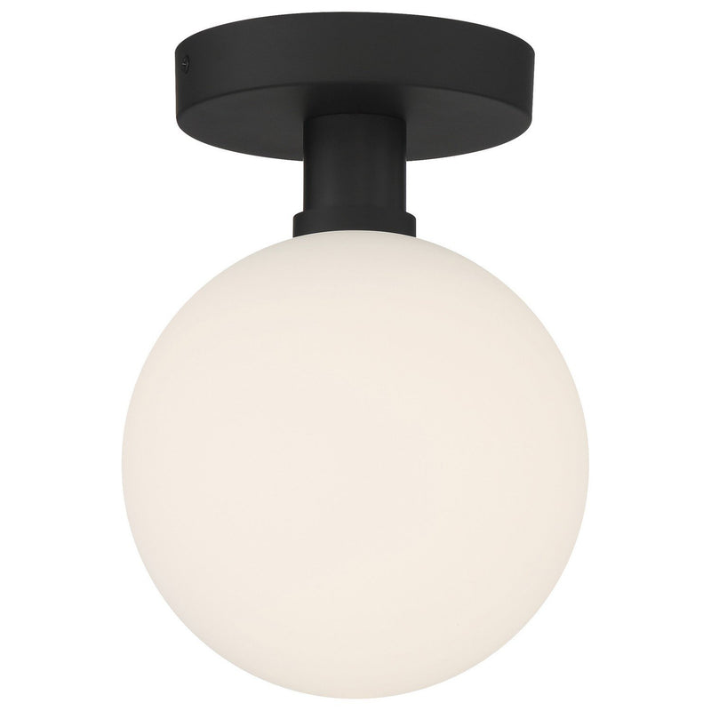 Michelle LED Semi-Flush Mount in Matte Black
