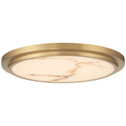 Elanor LED Flush Mount in Antique Brushed Brass