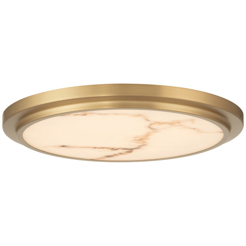 Elanor LED Flush Mount in Antique Brushed Brass