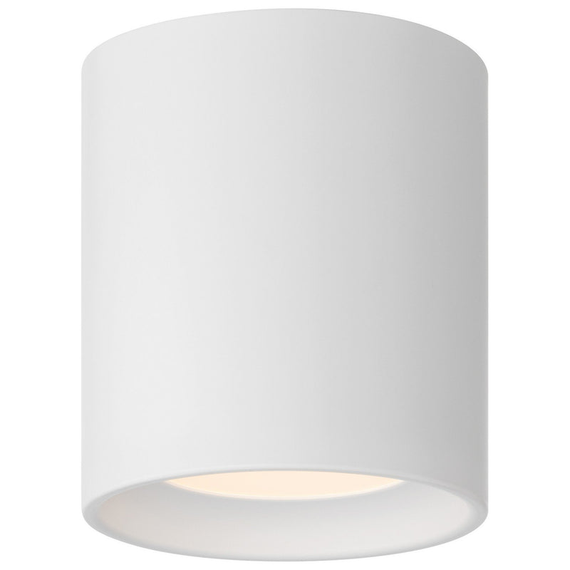 Bongo Tall LED Flush Mount in White