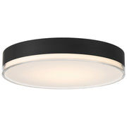 Mona Small LED Flush Mount in Matte Black