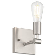 Virgin Bath Sconce in Brushed Steel