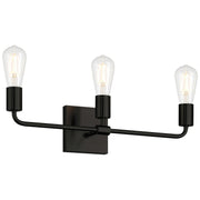 Virgin 3-Light Bath Vanity Light in Matte Black