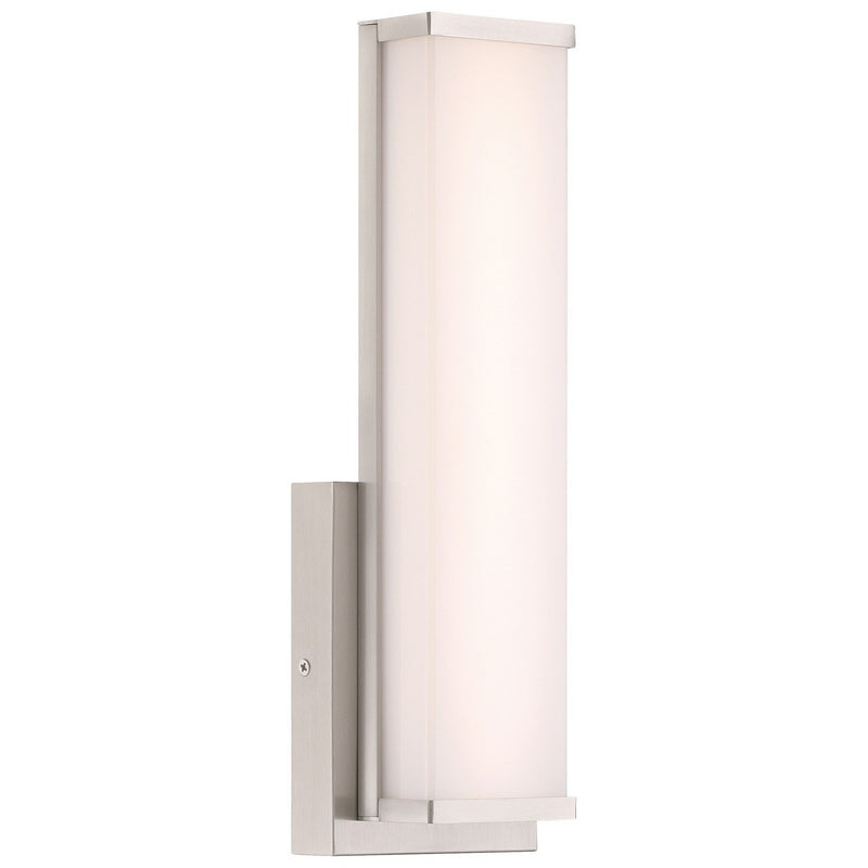 Citi Solo LED Bath Sconce in Brushed Steel