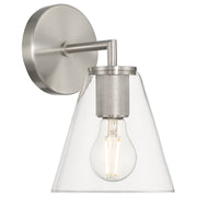 Katie Bath Sconce in Brushed Steel