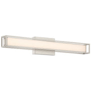 Justine LED Bath Vanity Light in Brushed Steel