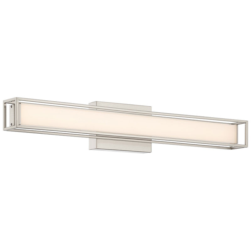 Justine LED Bath Vanity Light in Brushed Steel