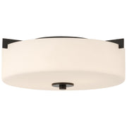 Rachel 2-Light Flush Mount in Matte Black