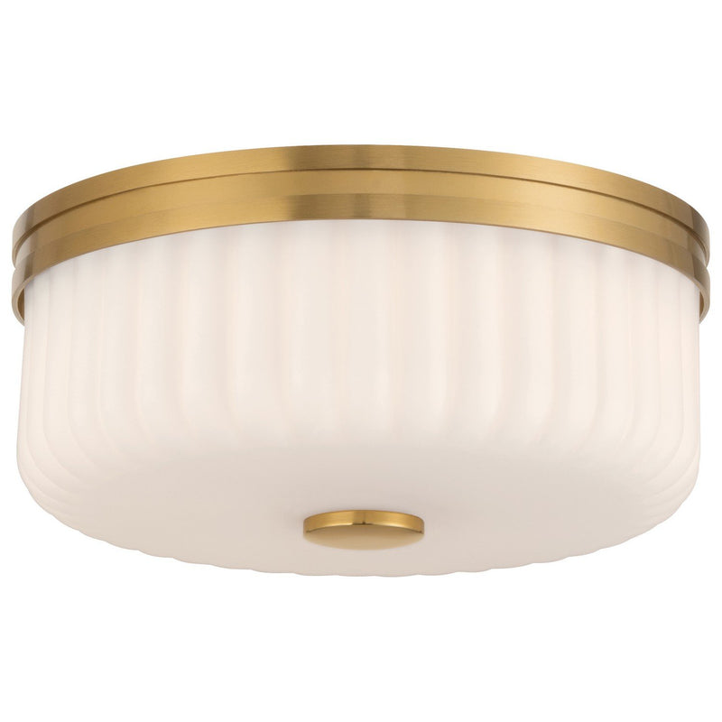 Daniella LED Flush Mount in Antique Brass