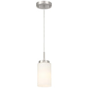 Iris Mini Pendant in Brushed Steel