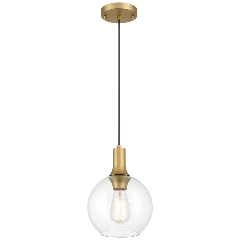 Chantelle Mini Pendant in Antique Brushed Brass