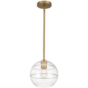 Swirl Pendant in Antique Brushed Brass