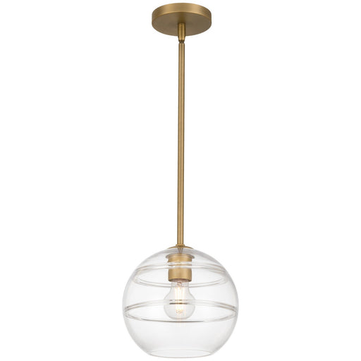 Swirl Pendant in Antique Brushed Brass