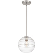 Swirl Pendant in Brushed Steel