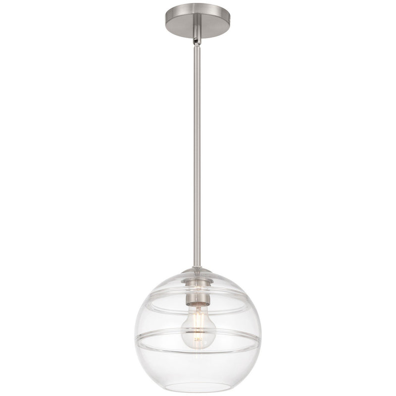 Swirl Pendant in Brushed Steel