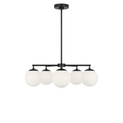Nube 5-Light Chandelier in Midnight Black