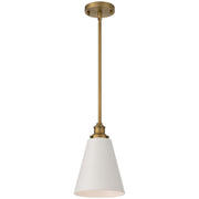 Dahlia Mini Pendant in Antique Brushed Brass