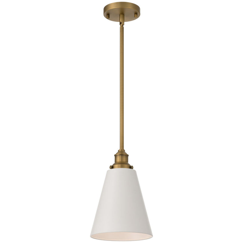 Dahlia Mini Pendant in Antique Brushed Brass