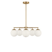 Nube 5-Light Chandelier in Satin Brass