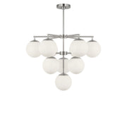 Nube 10-Light Chandelier in Brushed Nickel
