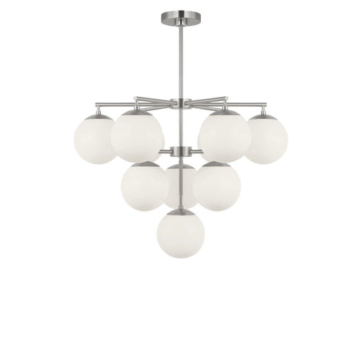 Nube 10-Light Chandelier in Brushed Nickel