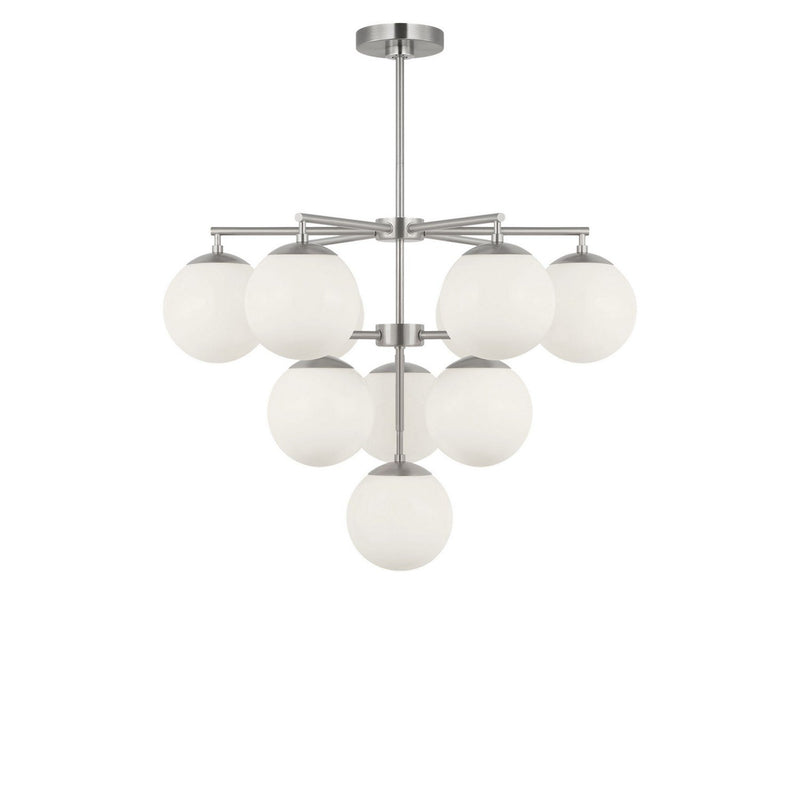 Nube 10-Light Chandelier in Brushed Nickel