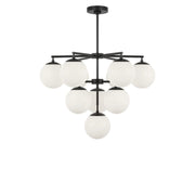 Nube 10-Light Chandelier in Midnight Black
