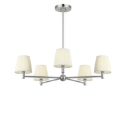Vilera 5-Light Chandelier in Brushed Nickel