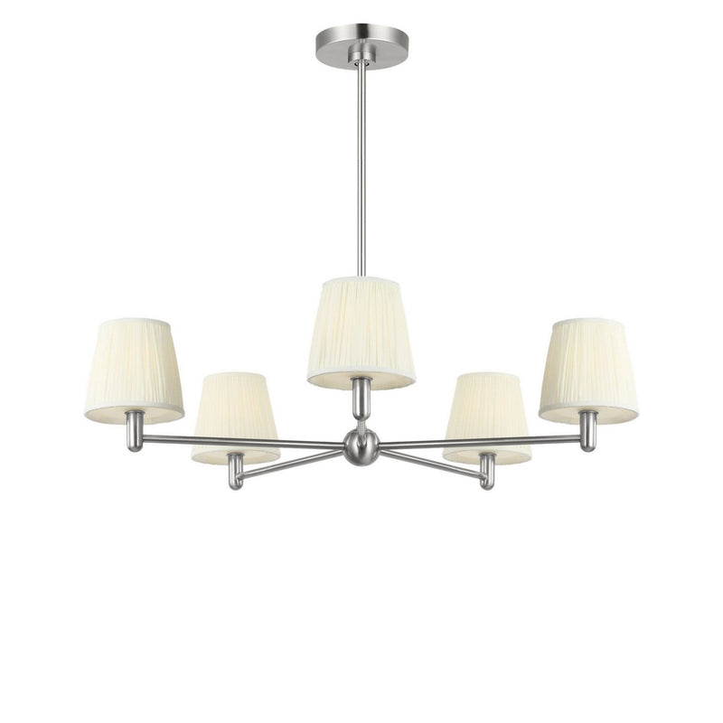 Vilera 5-Light Chandelier in Brushed Nickel