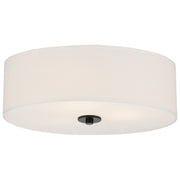 Mid Town 3-Light LED Flush Mount in Matte Black