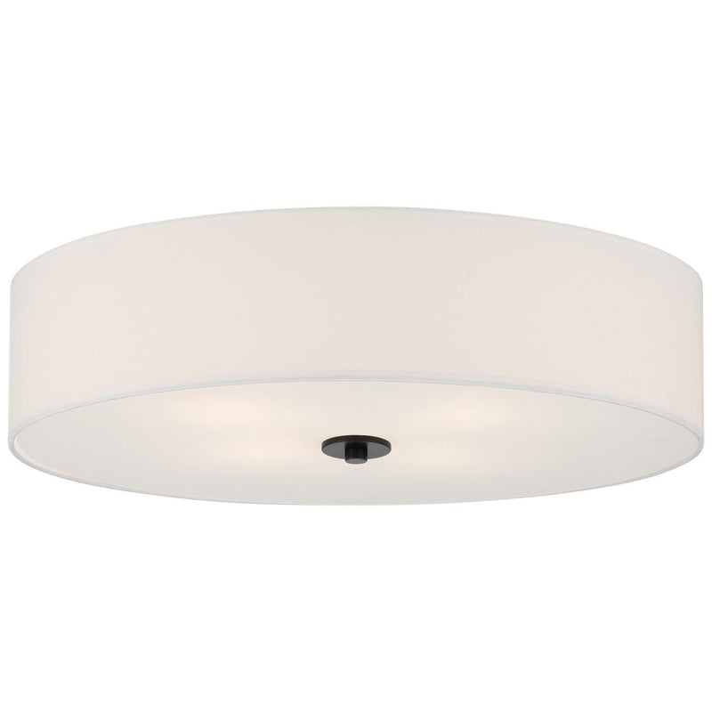 Mid Town 4-Light LED Flush Mount in Matte Black