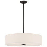 Mid Town 4-Light LED Semi-Flush Mount in Matte Black