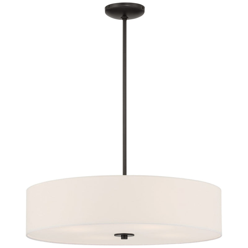 Mid Town 4-Light LED Semi-Flush Mount in Matte Black