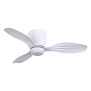 Ventiara 36" Outdoor LED Flush Mount Ceiling Fan in Flat White