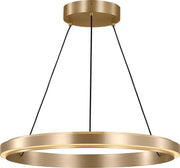 Aro 24" Pendant in Satin Brass