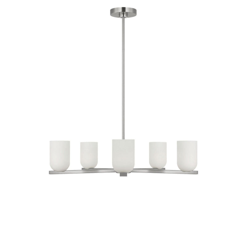 Neblina 5-Light Chandelier in Brushed Nickel