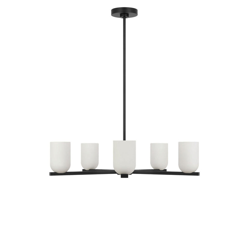 Neblina 5-Light Chandelier in Midnight Black