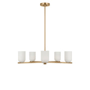 Neblina 5-Light Chandelier in Satin Brass