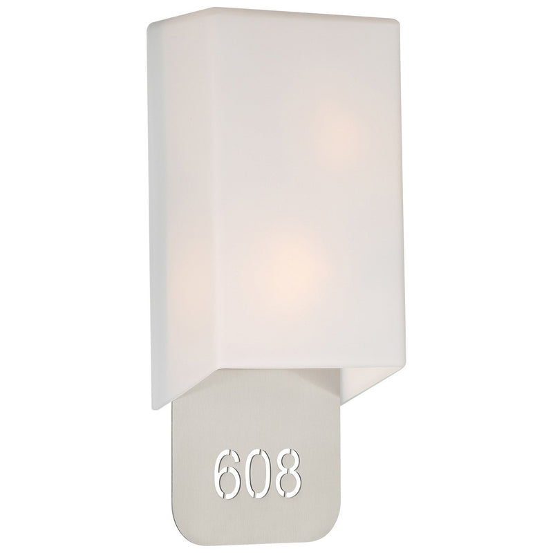 Décor LED Address Light in Brushed Steel