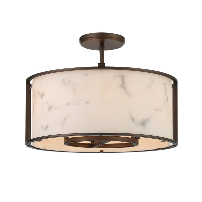 Buchanan 4-Light Semi-Flush Mount in Hellenic Bronze