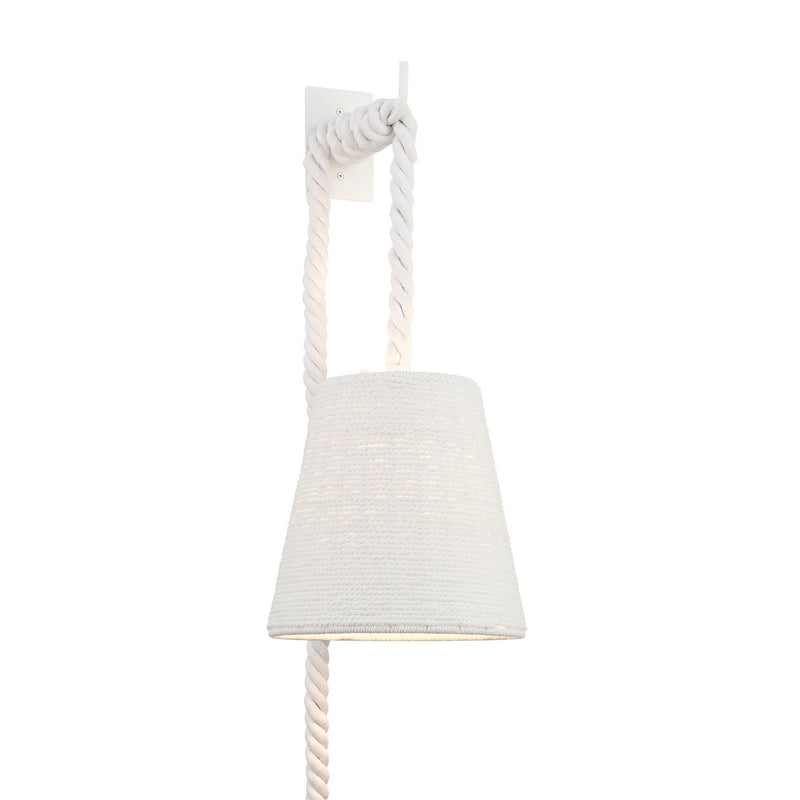 Lodelle Plug-In Wall Sconce in Matte White