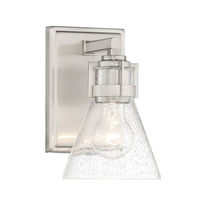 Chatham Square Bath Sconce in Brushed Nickel